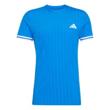 Adidas T-Shirt Freelift Tee Pro Blauw Voorkant