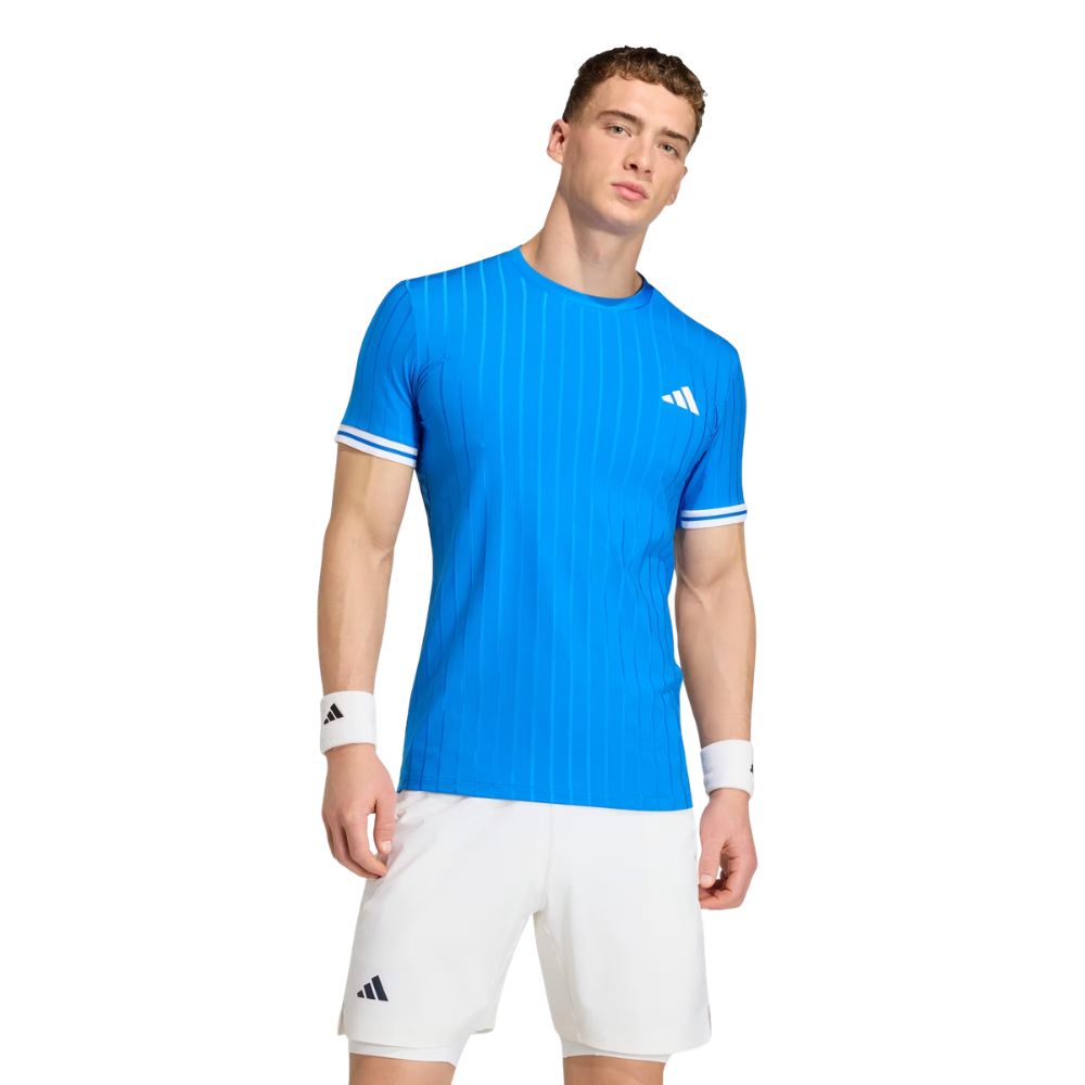 Adidas T-Shirt Freelift Tee Pro Blauw