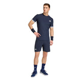 Adidas T-Shirt Freelift Tee Pro Navy Zijkant