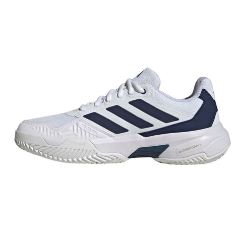 Adidas Tennisschoen Padelschoen Courtjam Control 3 Clay Heren Wit Blauw Links