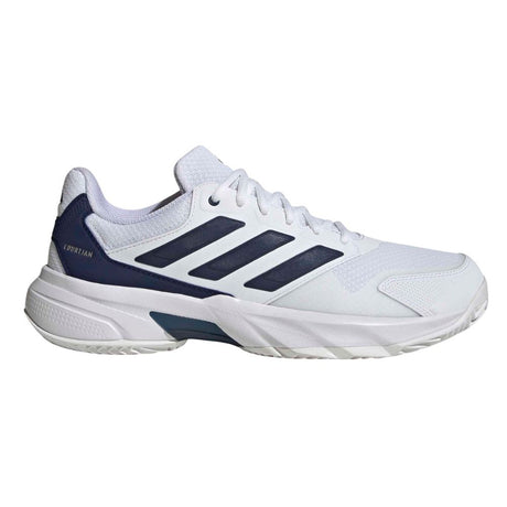 Adidas Tennisschoen Padelschoen Courtjam Control 3 Clay Heren Wit Blauw Rechts