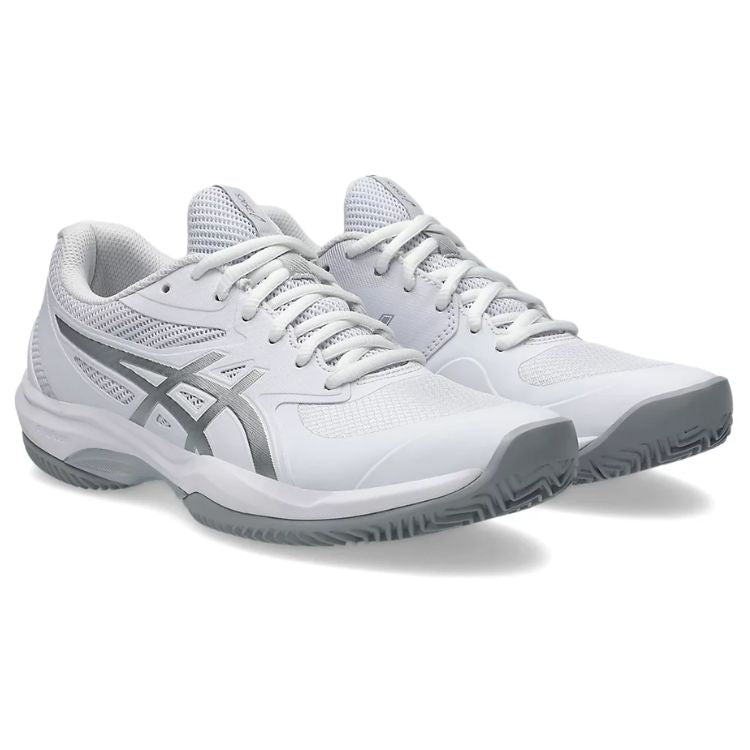 Asics Tennisschoen Gel Game 9 Clay / OC Dames Wit Zilver