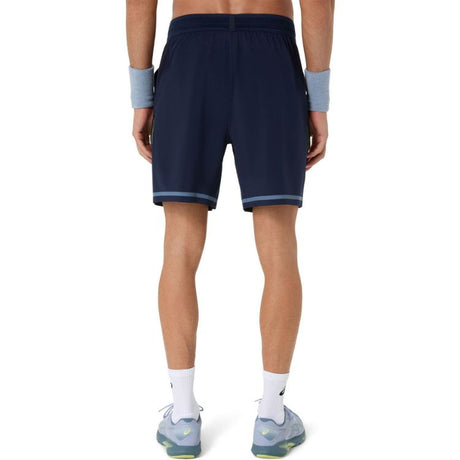 Asics Short Match 7 Inch Heren Navy Blue