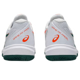 Asics Padelschoen Game FF Padel Heren Wit Groen Achterkant