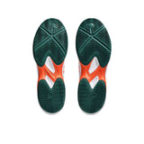 Asics Padelschoen Game FF Padel Heren Wit Groen Onderkant