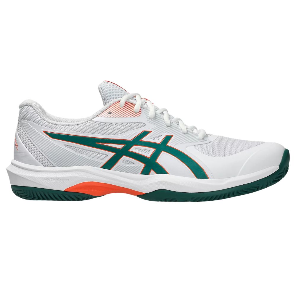 Asics Padelschoen Game FF Padel Heren Wit Groen 