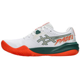 Asics Padelschoen Gel Challenger 15 Padel Heren Wit Oranje Links