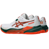 Asics Padelschoen Gel Challenger 15 Padel Heren Wit Oranje Zij