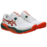Asics Padelschoen Gel Challenger 15 Padel Heren Wit Oranje Zijkant