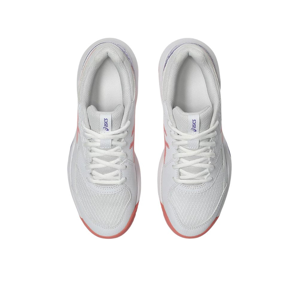 Asics Padelschoen Gel Dedicate 8 Padel Dames Wit Roze Bovenkant