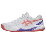Asics Padelschoen Gel Dedicate 8 Padel Dames Wit Roze Voor