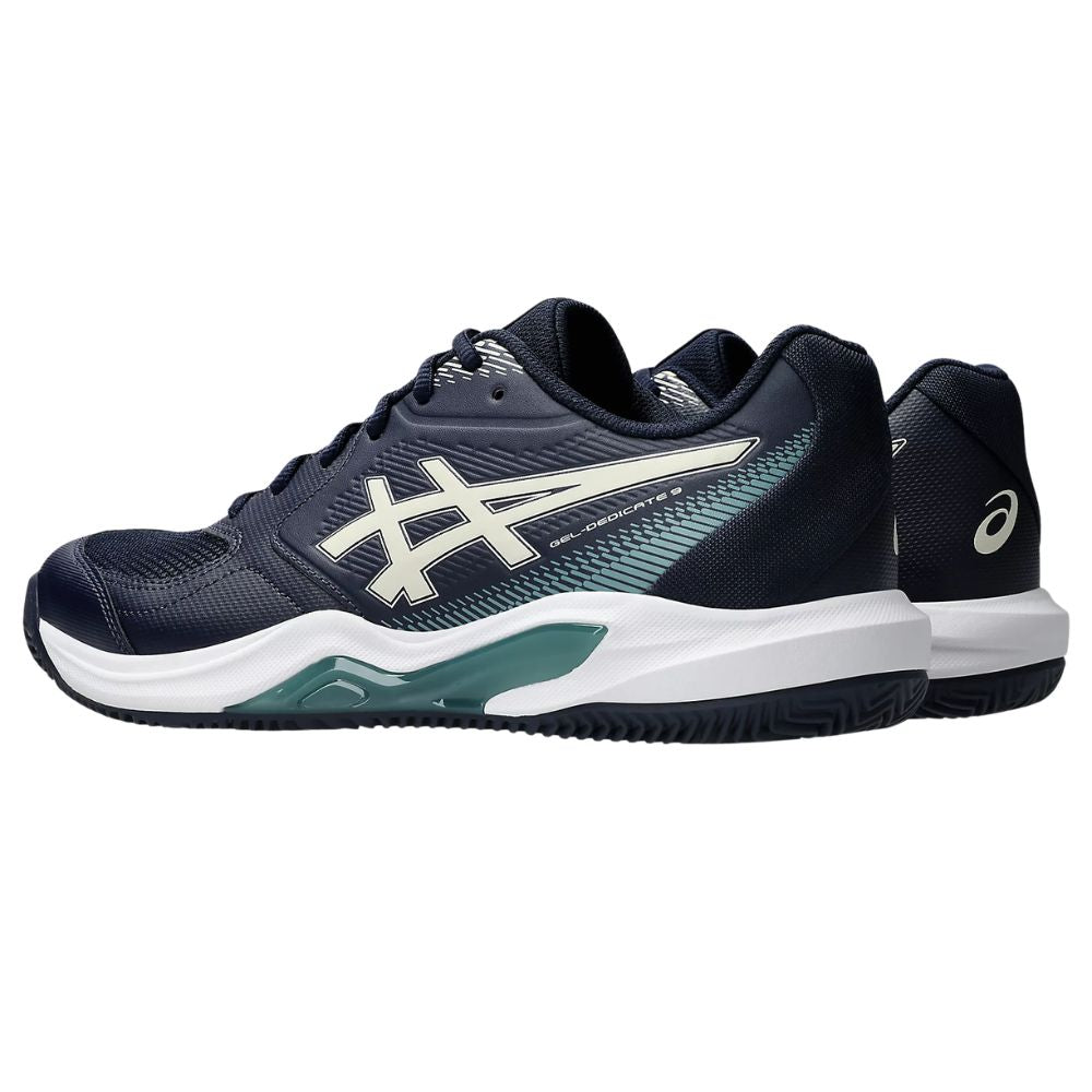 Asics Tennisschoen Gel Dedicate 9 Clay Donkerblauw Zij