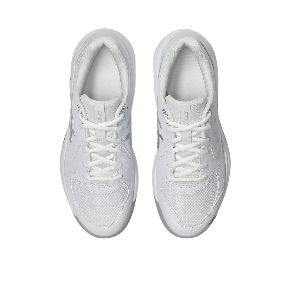 Asics Padelschoen Gel Dedicate 9 Padel Dames Wit Zilver Bovenkant