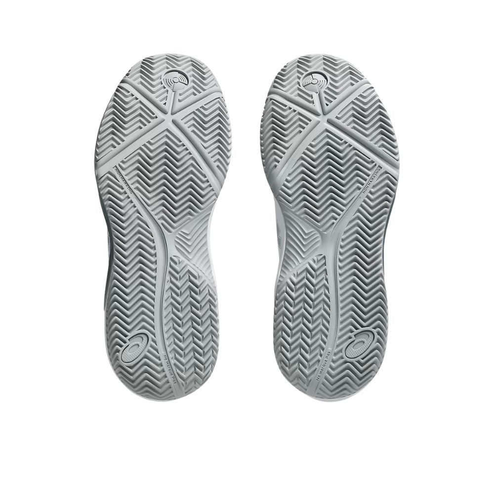 Asics Padelschoen Gel Dedicate 9 Padel Dames Wit Zilver Onderkant