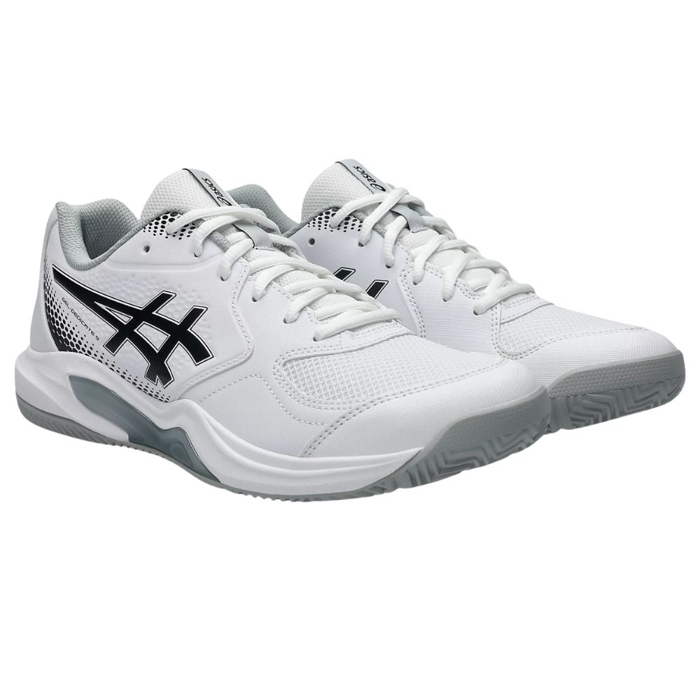 Asics Padelschoen Gel Dedicate 9 Padel Heren Wit  Zijkant
