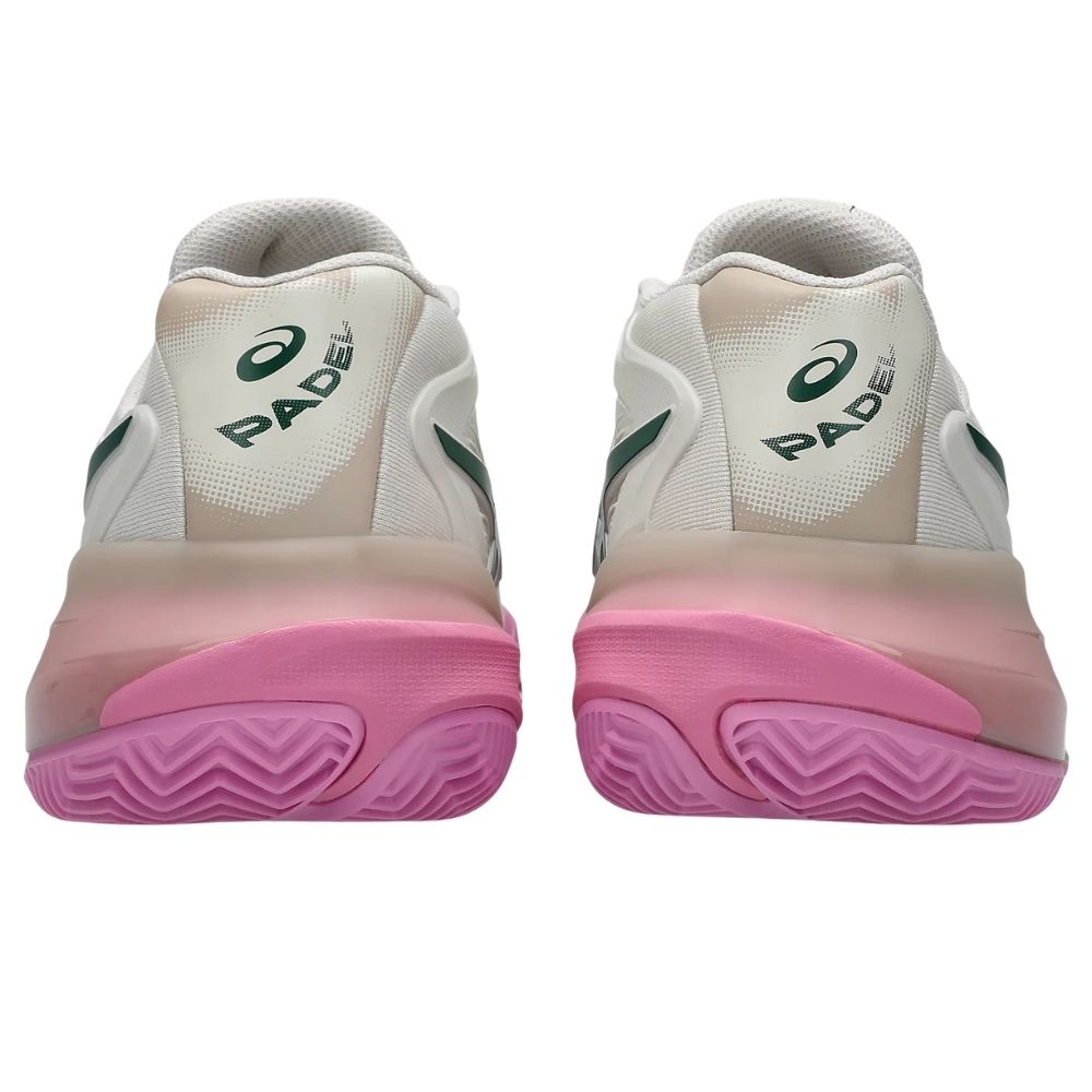 Asics Padelschoen Gel Resolution X Padel Dames Beige Achterkant