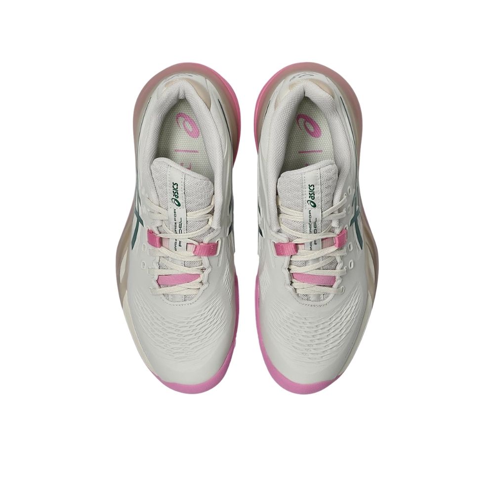 Asics Padelschoen Gel Resolution X Padel Dames Beige Bovenkant