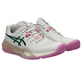 Asics Padelschoen Gel Resolution X Padel Dames Beige Zijkant
