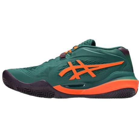 Asics Padelschoen Gel Resolution X Padel Heren Groen Oranje Links