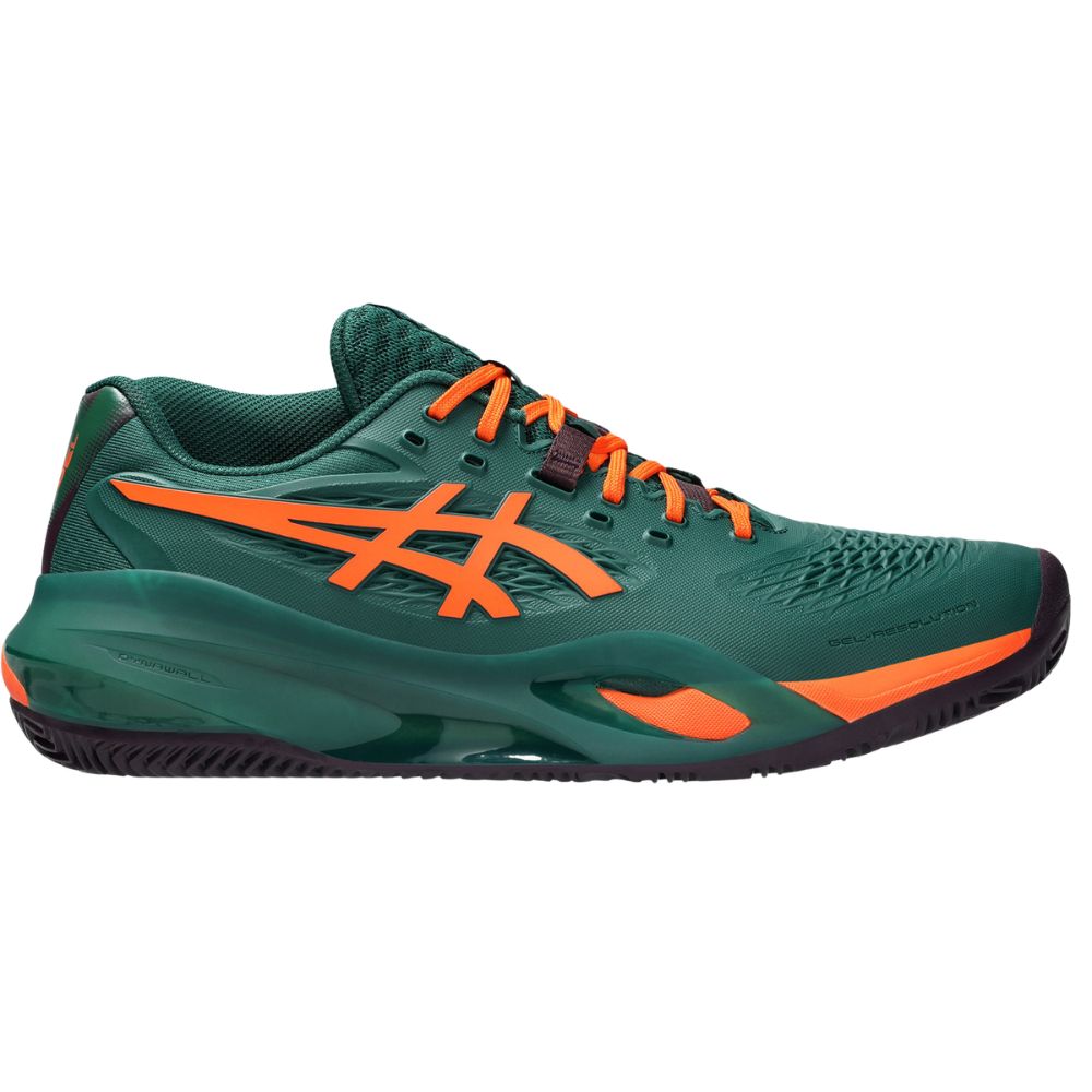 Asics Padelschoen Gel Resolution X Padel Heren Groen Oranje