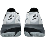 Asics Padelschoen Gel Resolution X Padel Heren Wit Grijs Achterkant