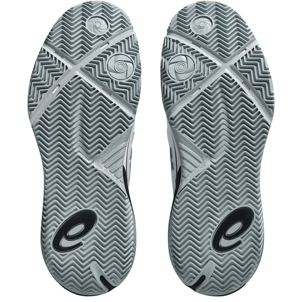 Asics Padelschoen Gel Resolution X Padel Heren Wit Grijs Onderkant