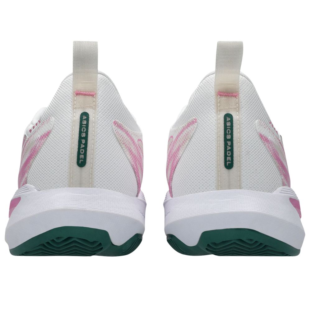 Asics Padelschoen Sonicsmash FF Dames Wit Roze Achterkant