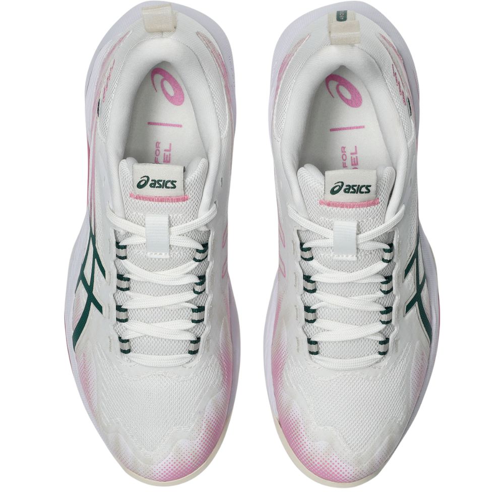 Asics Padelschoen Sonicsmash FF Dames Wit Roze Bovenkant
