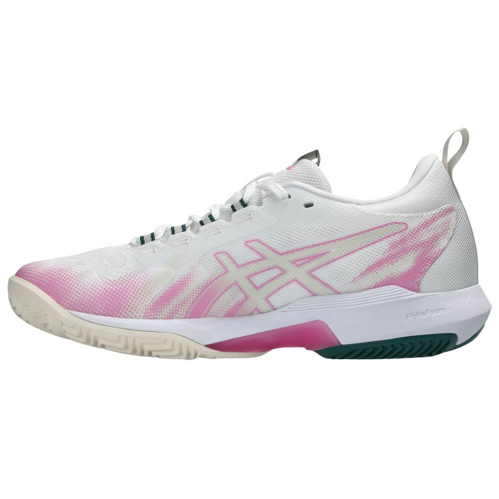 Asics Padelschoen Sonicsmash FF Dames Wit Roze Links