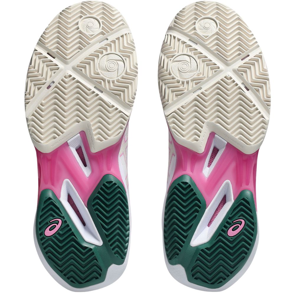 Asics Padelschoen Sonicsmash FF Dames Wit Roze Onderkant