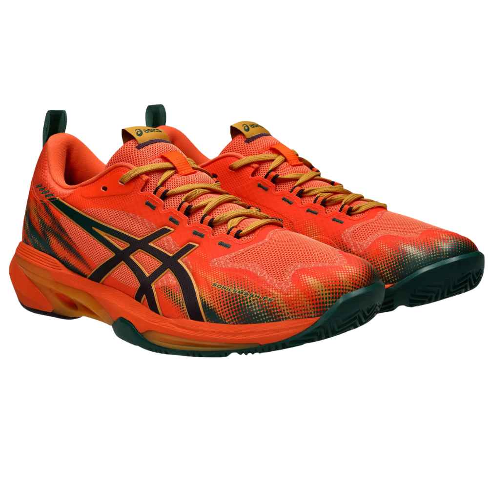 Asics Padelschoen Sonicsmash FF Heren Oranje Zijkant