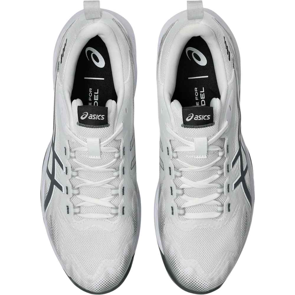 Asics Padelschoen Sonicsmash FF Heren Wit Grijs Bovenkant