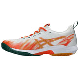 Asics Padelschoen Sonicsmash FF Heren Wit Oranje Links