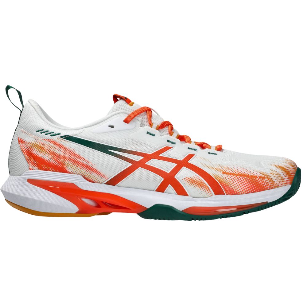 Asics Padelschoen Sonicsmash FF Heren Wit Oranje