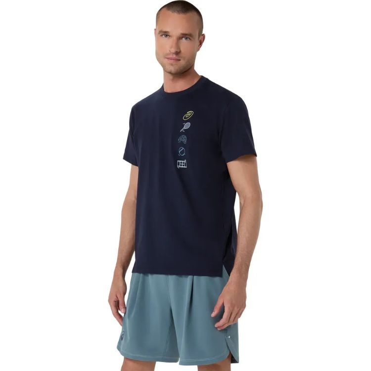 Asics T-Shirt Seasonal Graphic Tee Heren Navy