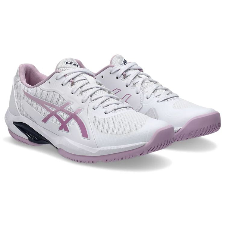 Asics Tennisschoen Solution Swift FF Clay Dames Wit Roze