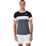 Asics T-Shirt Match SS Top Herren Schwarz Grau Weiß