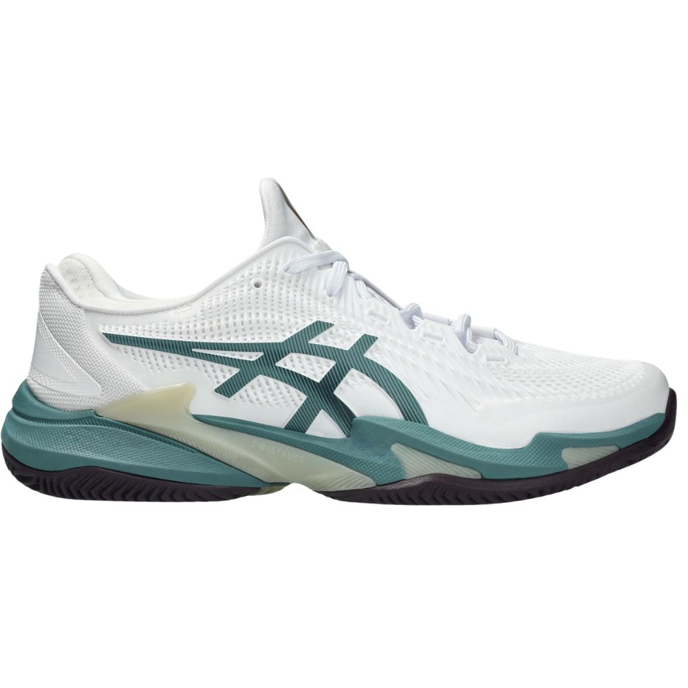 Asics Tennisschoen Court FF 3 Clay Heren Wit Groen Rechts