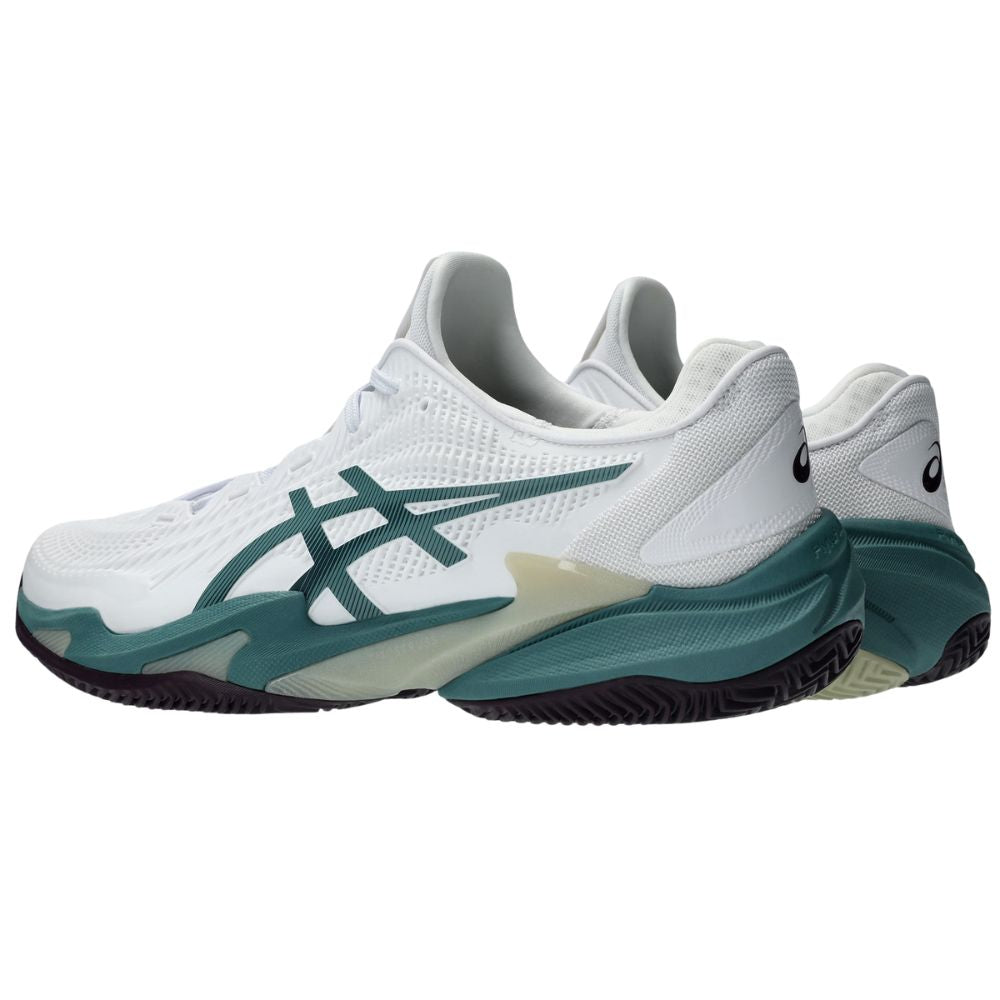 Asics Tennisschoen Court FF 3 Clay Heren Wit Groen Zij