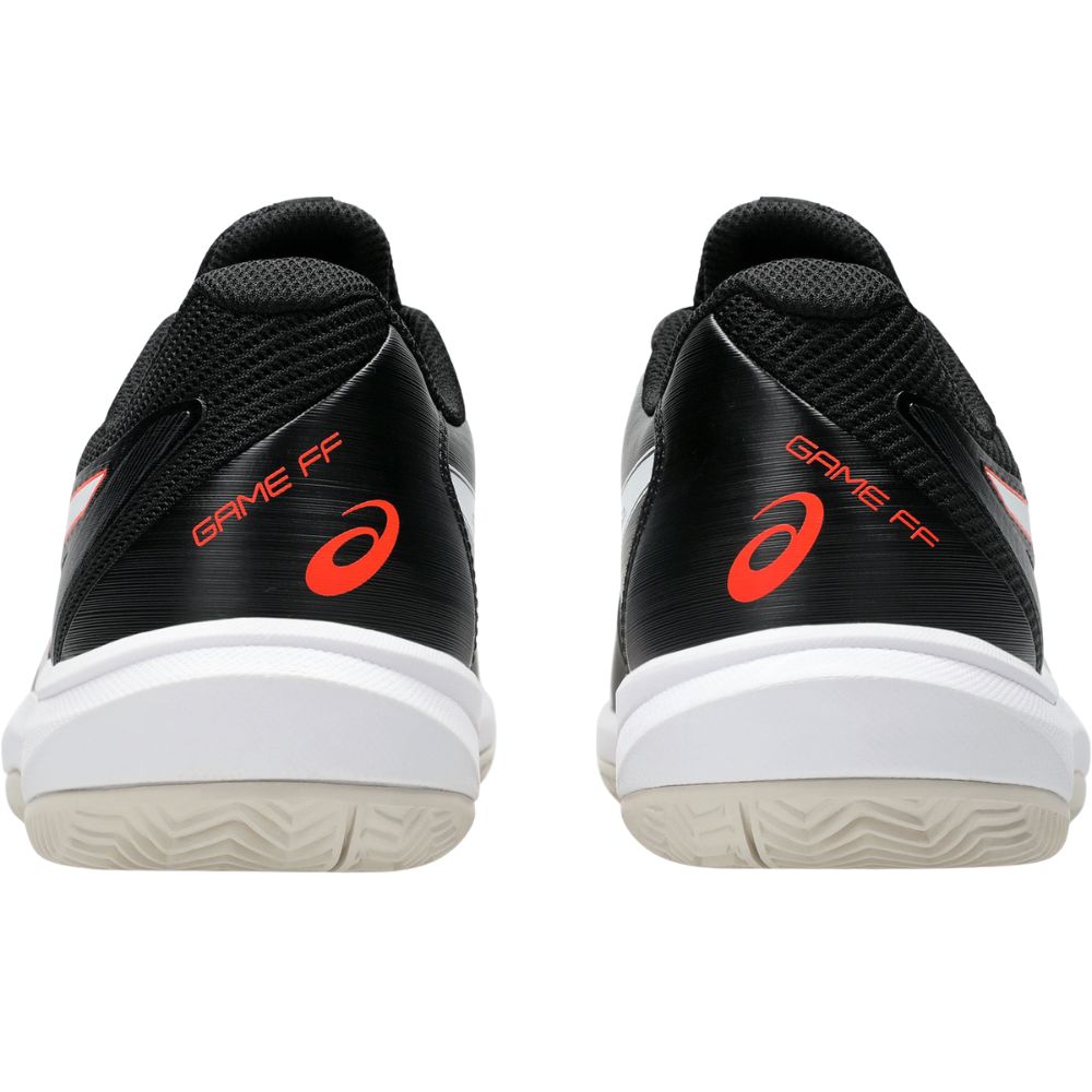 Asics Tennisschoen Game FF Clay / OC Heren Zwart Wit Achterkant