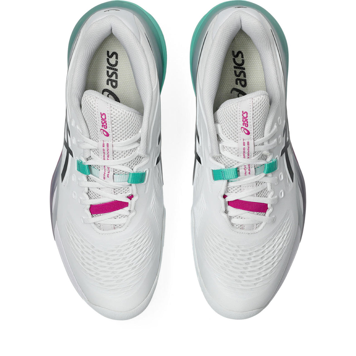 Asics Tennisschoen Gel Resolution X Clay Heren Wit Groen Boven