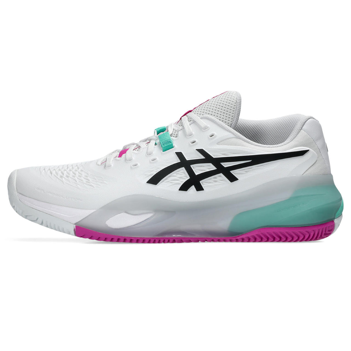 Asics Tennisschoen Gel Resolution X Clay Heren Wit Groen Links
