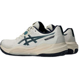 Asics Tennisschoen Gel Challenger Heren 15 Clay Heren Wit Blauw Zijkant