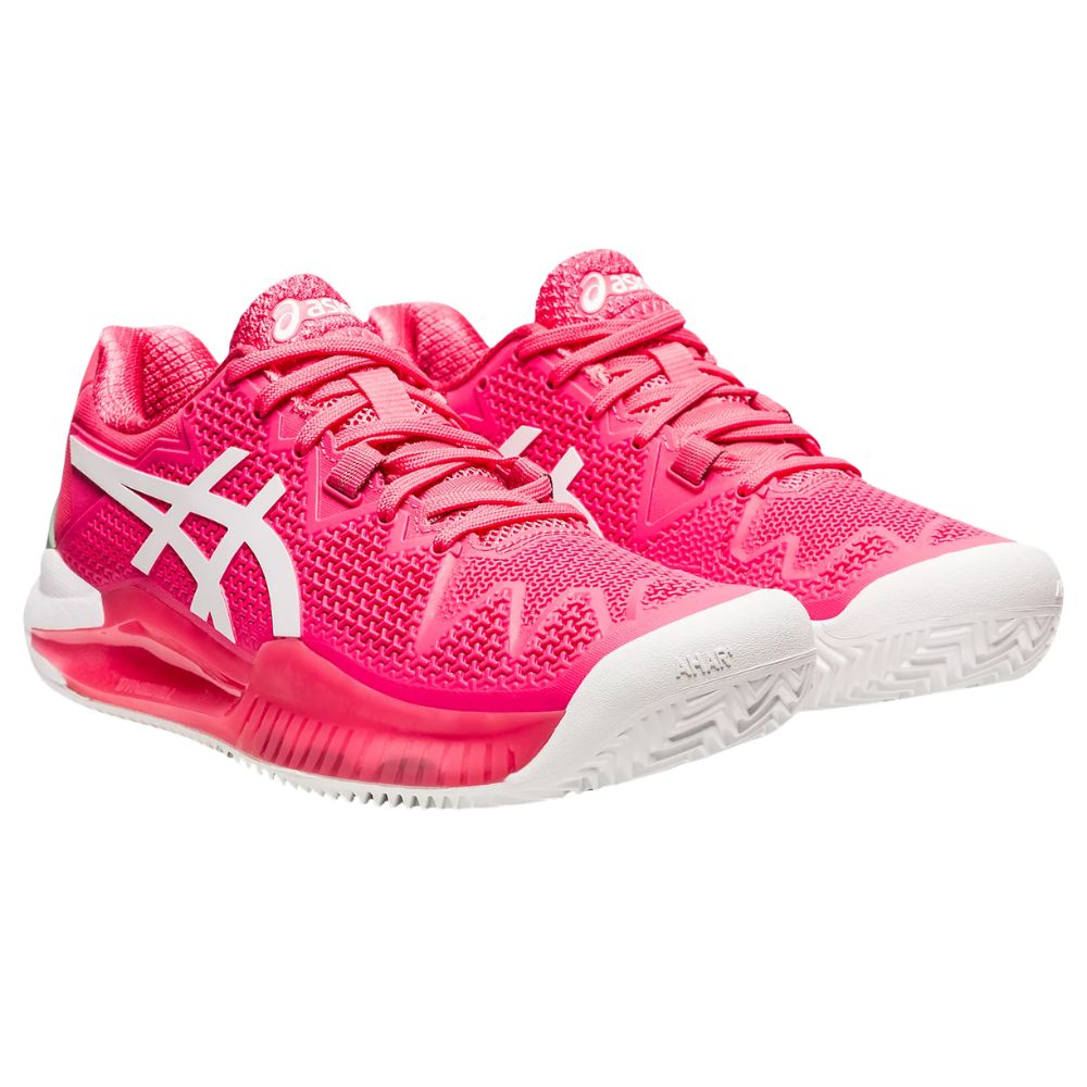 Asics Tennisschoen Gel Resolution 8 Clay Dames Roze Zij
