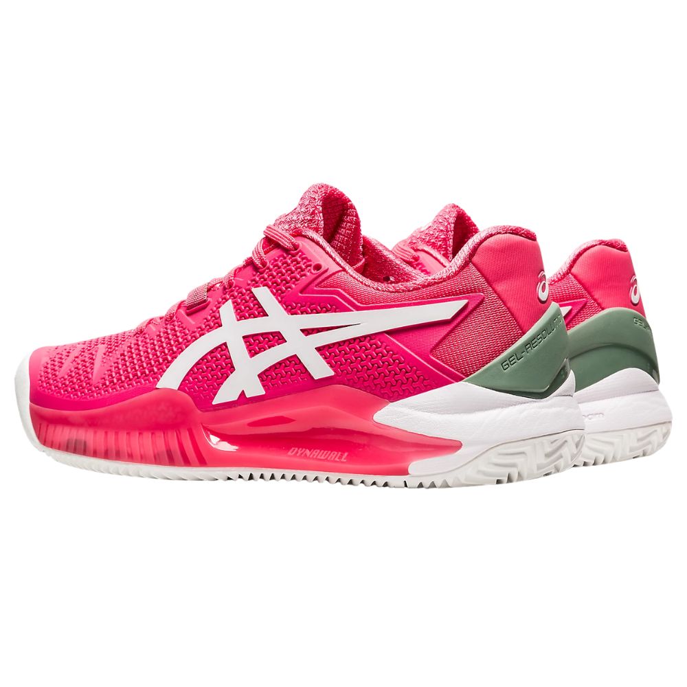 Asics Tennisschoen Gel Resolution 8 Clay Dames Roze Zijkant