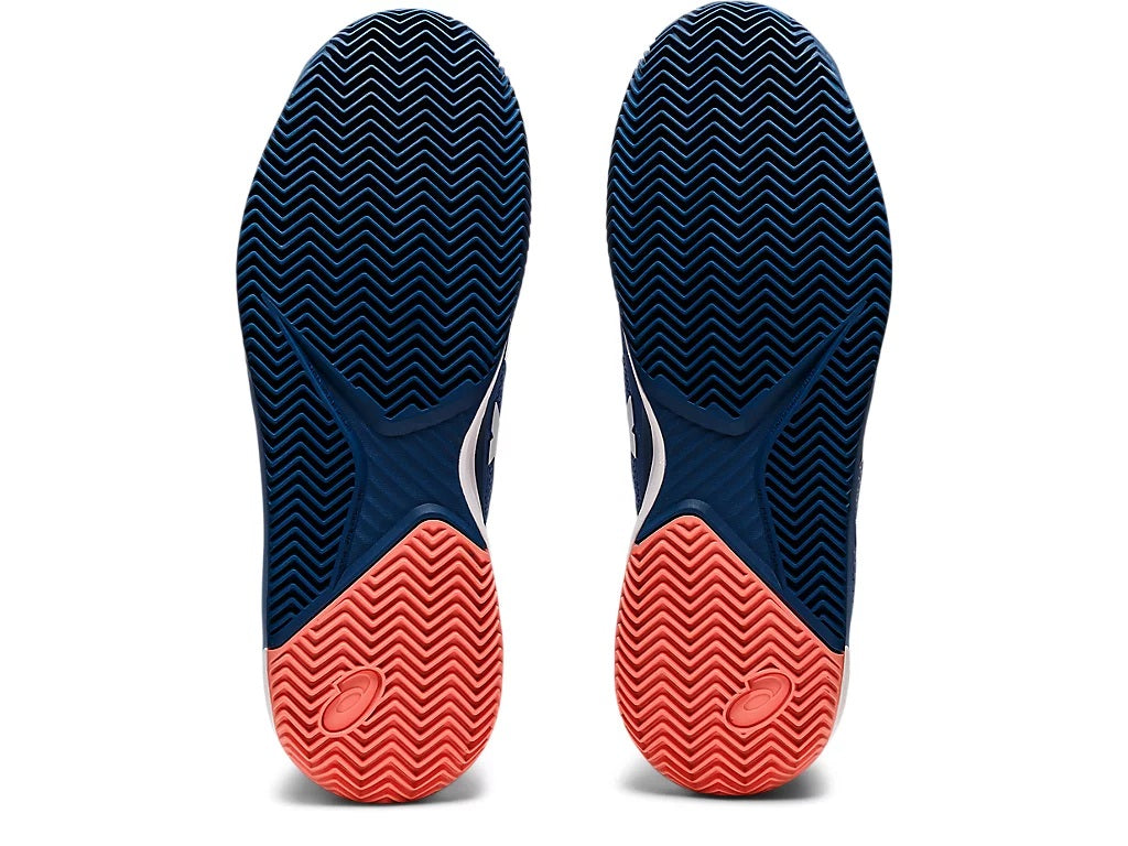Asics Tennisschoen Gel Resolution 8 Clay Heren Blauw Onderkant