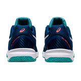 Asics Tennisschoen Gel Resolution 8 Clay Junior Blauw Achterkant