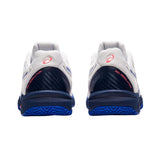 Asics Tennisschoen Gel Resolution 8 Clay Junior Wit Blauw Achterkant