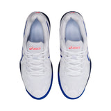 Asics Tennisschoen Gel Resolution 8 Clay Junior Wit Blauw Bovenkant