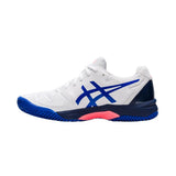 Asics Tennisschoen Gel Resolution 8 Clay Junior Wit Blauw Links